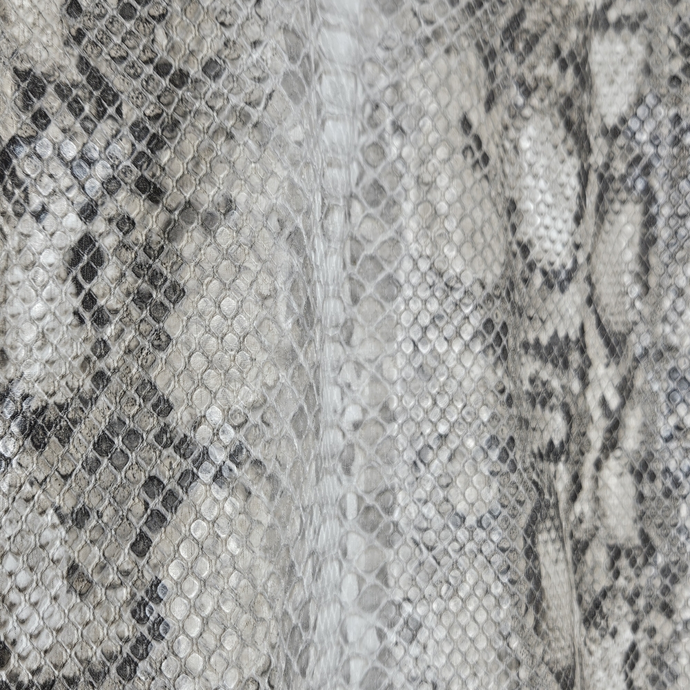 Dynamite Snake Print Mini Skirt in Gray and Cream - Picture 2 of 3
